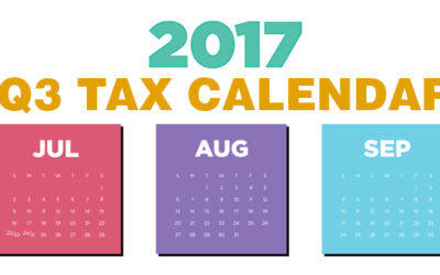 2017 Q3 tax calendar: Key deadlines for businesses and other employers
