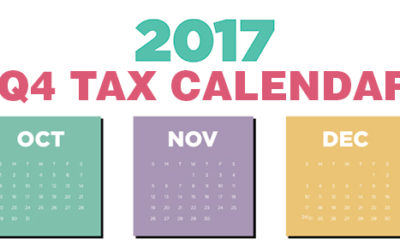 2017 Q4 tax calendar: Key deadlines for businesses and other employers
