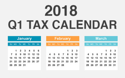 2018 Q1 tax calendar: Key deadlines for businesses and other employers