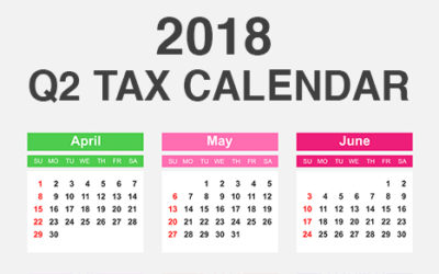 2018 Q2 tax calendar: Key deadlines for businesses and other employers