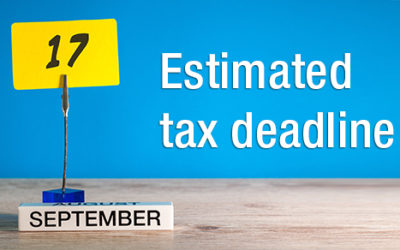 Do you need to make an estimated tax payment by September 17?