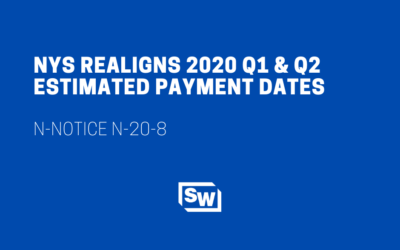 N-20-8 Realigns 2020 NYS Q1 & Q2 Estimated Payment Dates