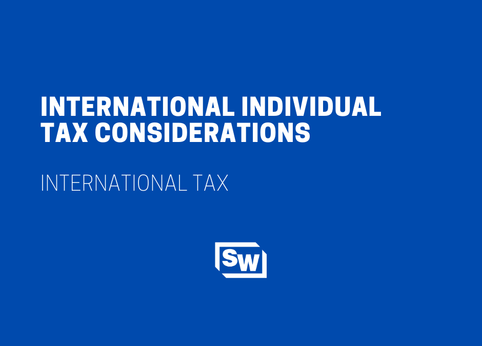International Individual Tax Considerations