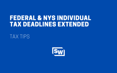 Federal & NYS Individual Tax Deadlines Extended