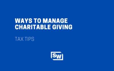 Ways to Manage Charitable Giving