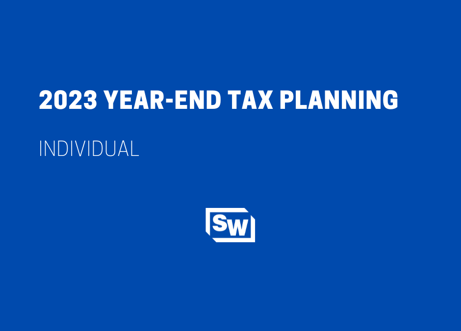 2023 Individual Year-End Tax Planning